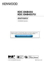 Kenwood KDC-DAB43U Mode D'emploi
