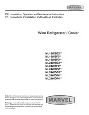 Marvel ML24WDF4 Série Instructions D'installation, D'utilisation Et D'entretien