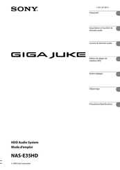 Sony GIGA JUKE NAS-E35HD Mode D'emploi