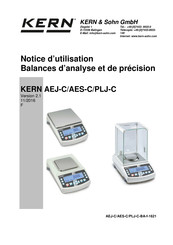 KERN and SOHN PLJ-C Série Notice D'utilisation