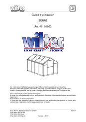 WilTec 51053 Guide D'utilisation