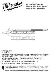 Milwaukee M18 FUEL QUIK-LOK Manuel De L'utilisateur
