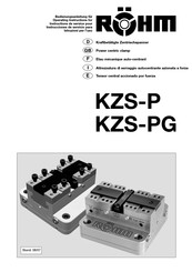 Rohm KZS-P Instructions De Service