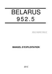 Belarus 952.5 Manuel D'exploitation