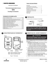 White-Rodgers 1E78 Instructions D'installation