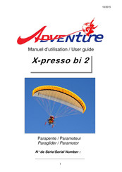 Adventure X-presso bi 2 Manuel D'utilisation