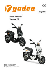 Yadea Z3 Mode D'emploi