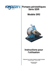 Ragazzini Rotho SR2 Manuel D'instructions Pour L'utilisation