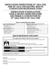 Jenn-Air JMC2430DP Instructions D'installation