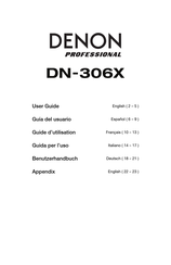 Denon Professional DN-306X Guide D'utilisation