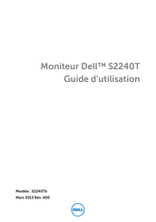 Dell S2240Tb Guide D'utilisation