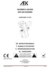 afx light LEDSCAN60 Manuel D'utilisation