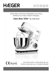 HAEGER Cake Boss 1500 Mode D'emploi