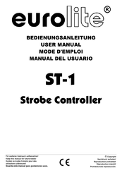 EuroLite ST-1 Mode D'emploi