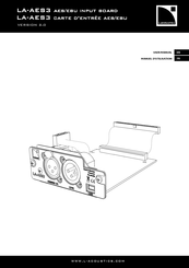 L-Acoustics LA-AES3 Manuel D'utilisation