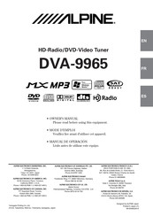 Alpine DVA-9965 Mode D'emploi