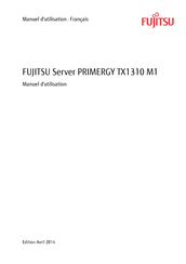 Fujitsu PRIMERGY TX1310 M1 Manuel D'utilisation