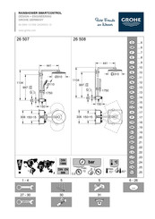 Grohe RAINSHOWER SMARTCONTROL 26 508 Instructions De Montage
