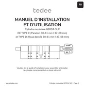 tedee GERDA SLR Manuel D'installation Et D'utilisation