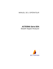 Acterna SDA-5510 Manuel De L'opérateur