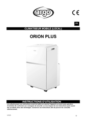 Argo ORION PLUS Instructions D'utilisation