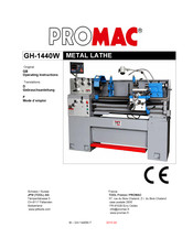 Promac GH-1440W Mode D'emploi