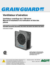 AGI GRAIN GUARD GGL-807 Série Manuel D'installation Et D'utilisation