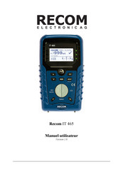 Recom IT 465 Manuel Utilisateur