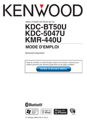 Kenwood KDC-BT50U Mode D'emploi