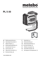 Metabo PL 5-30 Mode D'emploi