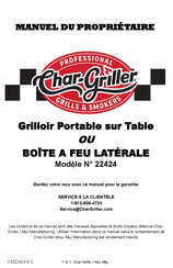 Char-Griller 22424 Manuel Du Propriétaire