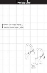 Hansgrohe AXOR Citterio 398361 Série Instructions De Montage / Mode D'emploi / Garantie