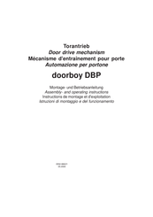 GILGEN doorboy DBP Instructions De Montage Et D'exploitation