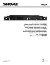 Shure PA421A PSM Guide De L'utilisateur