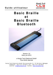 Handy Tech Basic Braille Bluetooth Guide Utilisateur