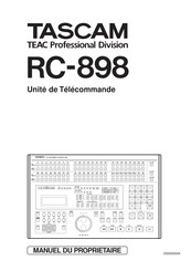 TEAC PROFESSIONAL TASCAM RC-898 Manuel Du Propriétaire