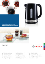 Bosch TWK6A Série Mode D'emploi