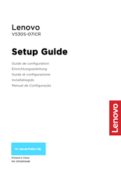 Lenovo V530S-07ICR Guide De Configuration