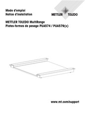 Mettler Toledo MultiRange PUA574 Mode D'emploi Et Notice D'installation