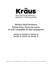 Kraus KHF203-36 Manuel D'installation