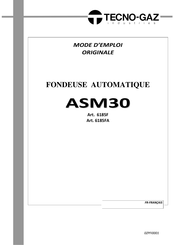 Tecno-gaz ASM30 Mode D'emploi Original