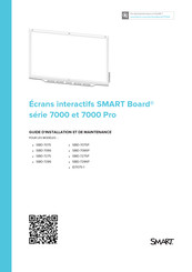 SMART Board SBID-7275 Guide D'installation Et De Maintenance
