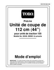 Toro ProLine 30546-990001 Mode D'emploi