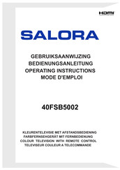 Salora 40FSB5002 Mode D'emploi