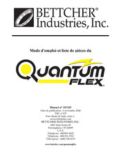 BETTCHER INDUSTRIES Quantum FLEX Mode D'emploi