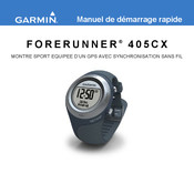 Garmin Forerunner 405CX Manuel De Demarrage Rapide