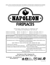 Napoleon Fireplaces GS 50 - P Instructions D'installation Et D'opération