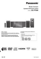 Panasonic SC-PTX60 Mode D'emploi