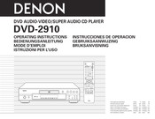 Denon DVD-2910 Mode D'emploi