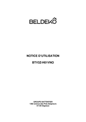 Beldeko BTV3Z-H01VNO Notice D'utilisation